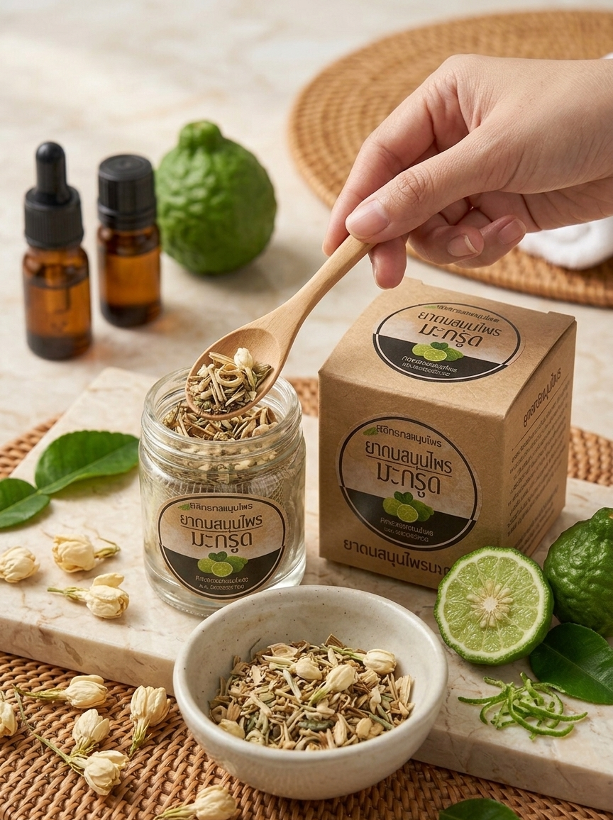 ยาดมมะกรูด (lime herbal) ยาดมมะกรูด (lime herbal)